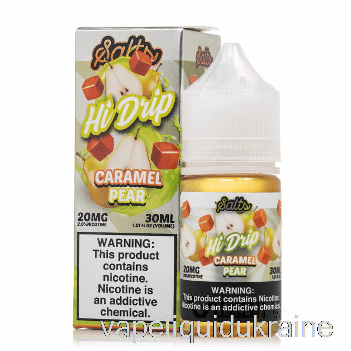 Vape Liquid Ukraine Caramel Pear - Hi-Drip Salts - 30mL 50mg